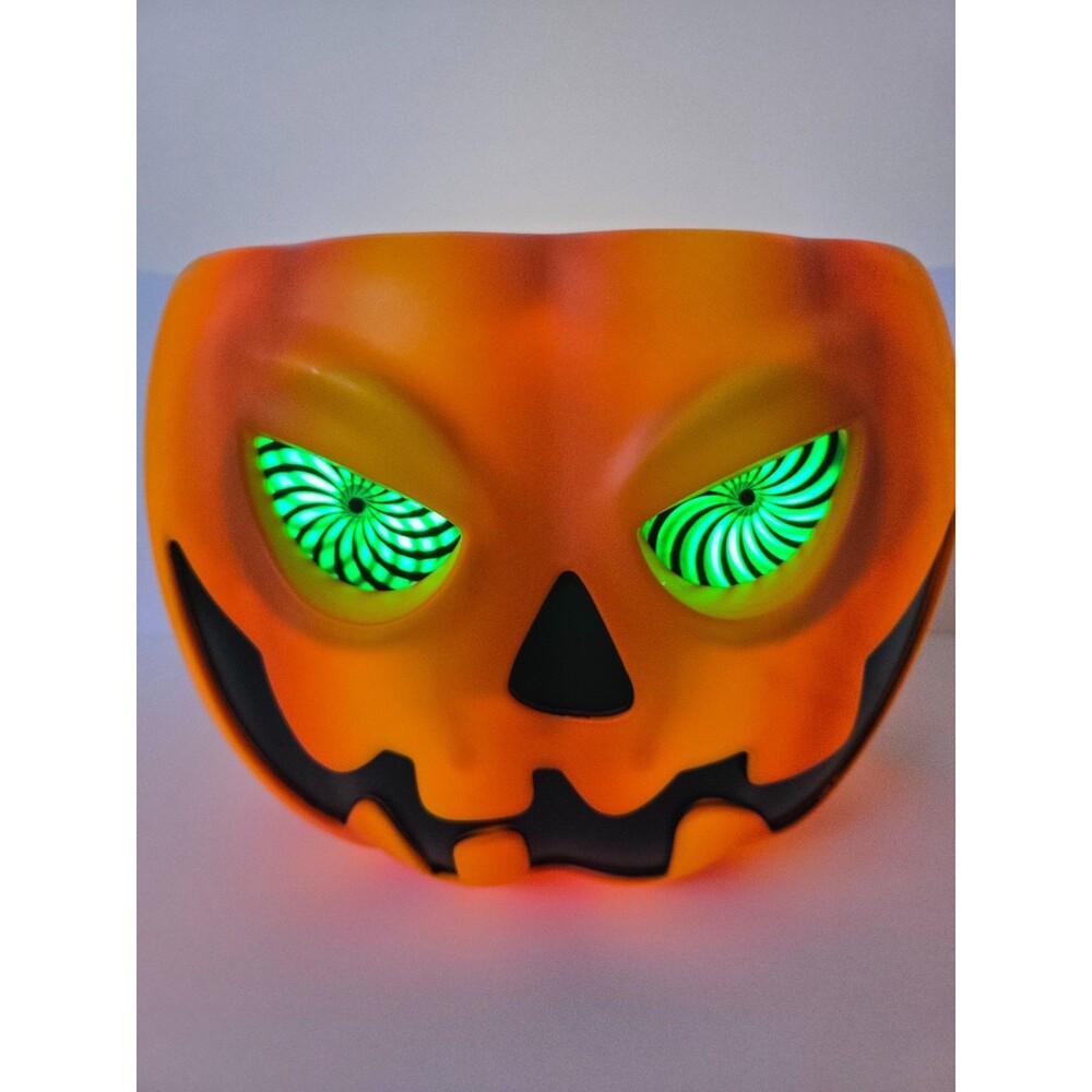 7.5” Spinning Eyes Jack Candy Bowl Halloween Decor Prop Hyde And EEK Boutique